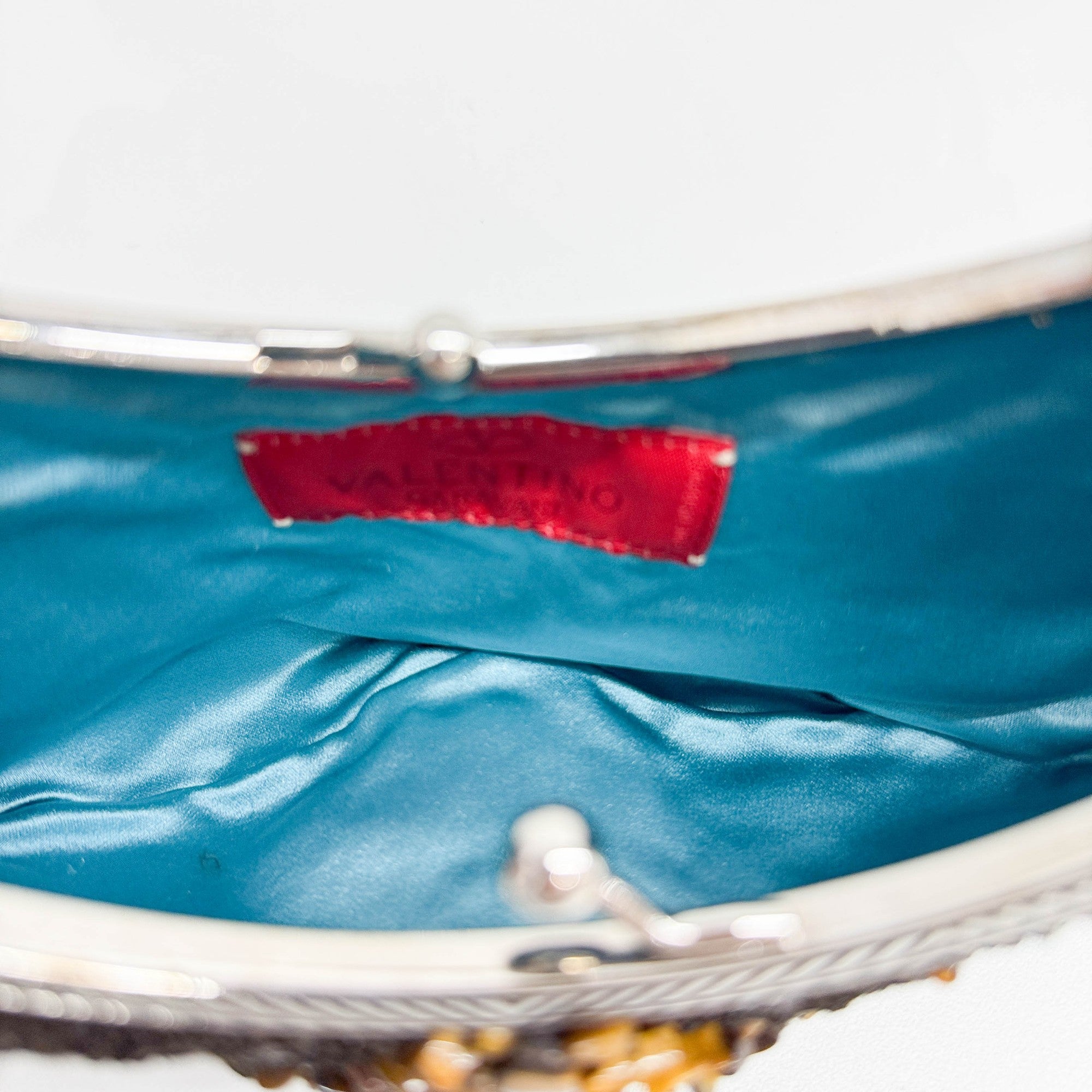 Brown Beaded Hand Bag