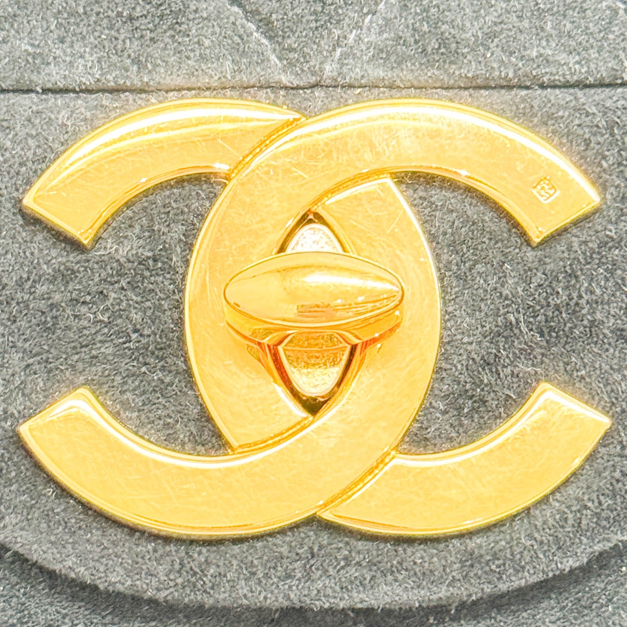 Maxi Classic Flap Matelasse Black Suede Shoulder Bag