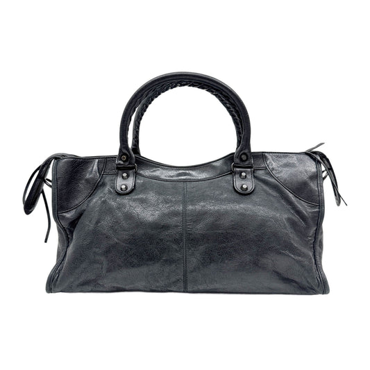 The City Dark Green Leather Shoulder Bag