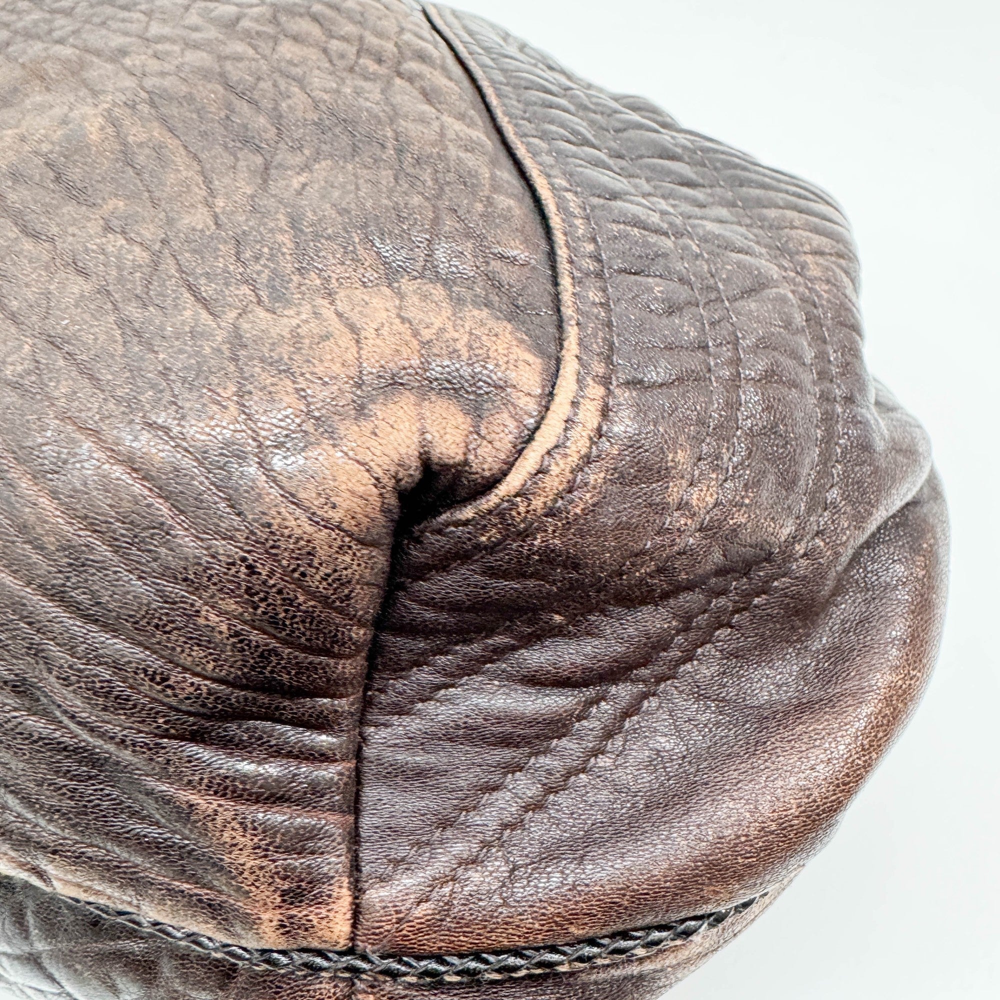 Spy Brown Leather Shoulder Bag