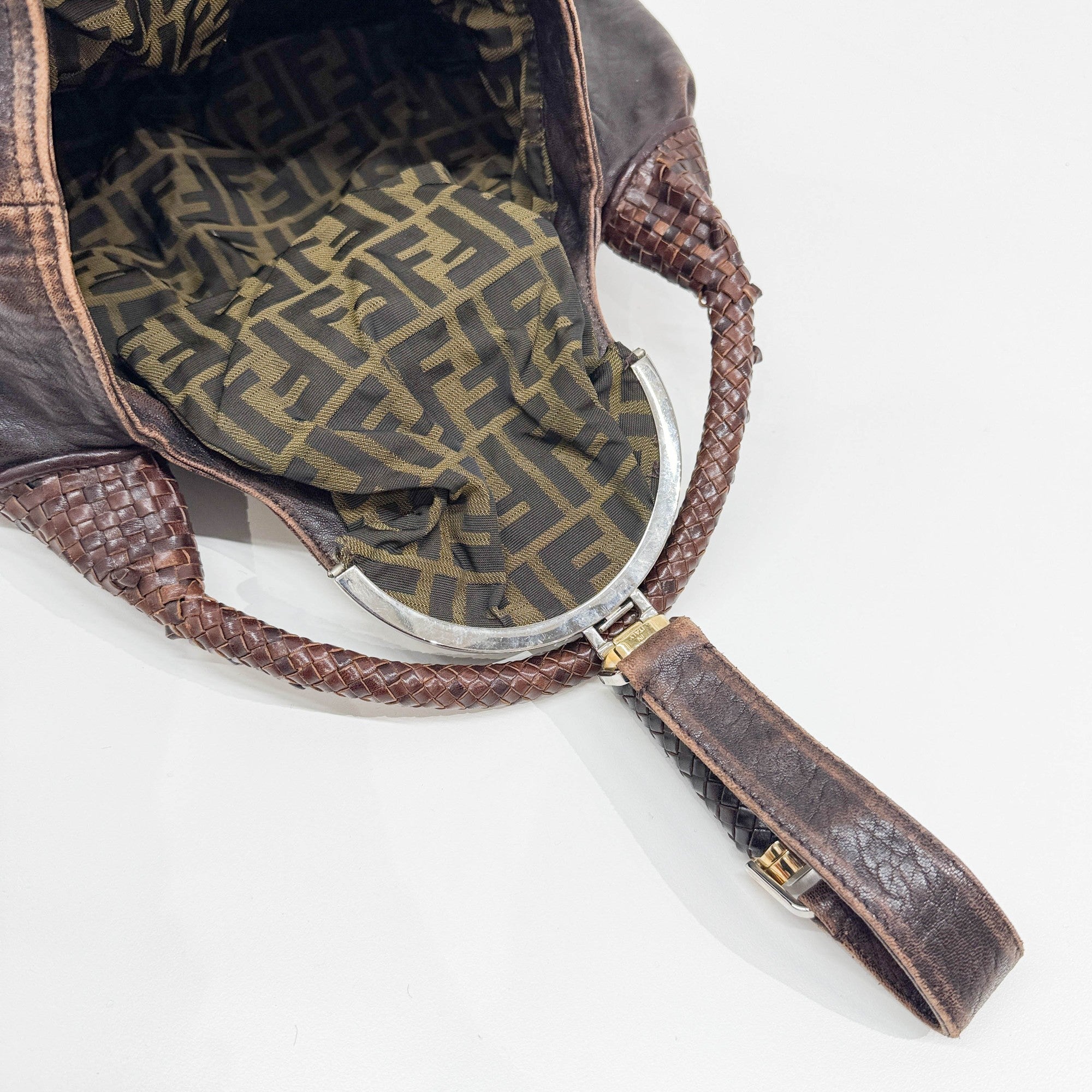 Spy Brown Leather Shoulder Bag