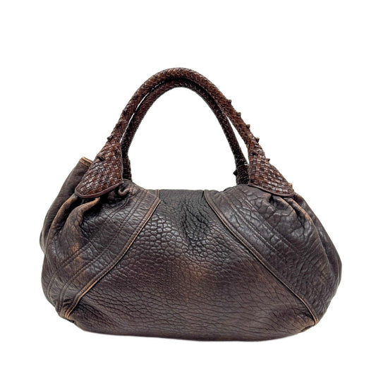 Spy Brown Leather Shoulder Bag