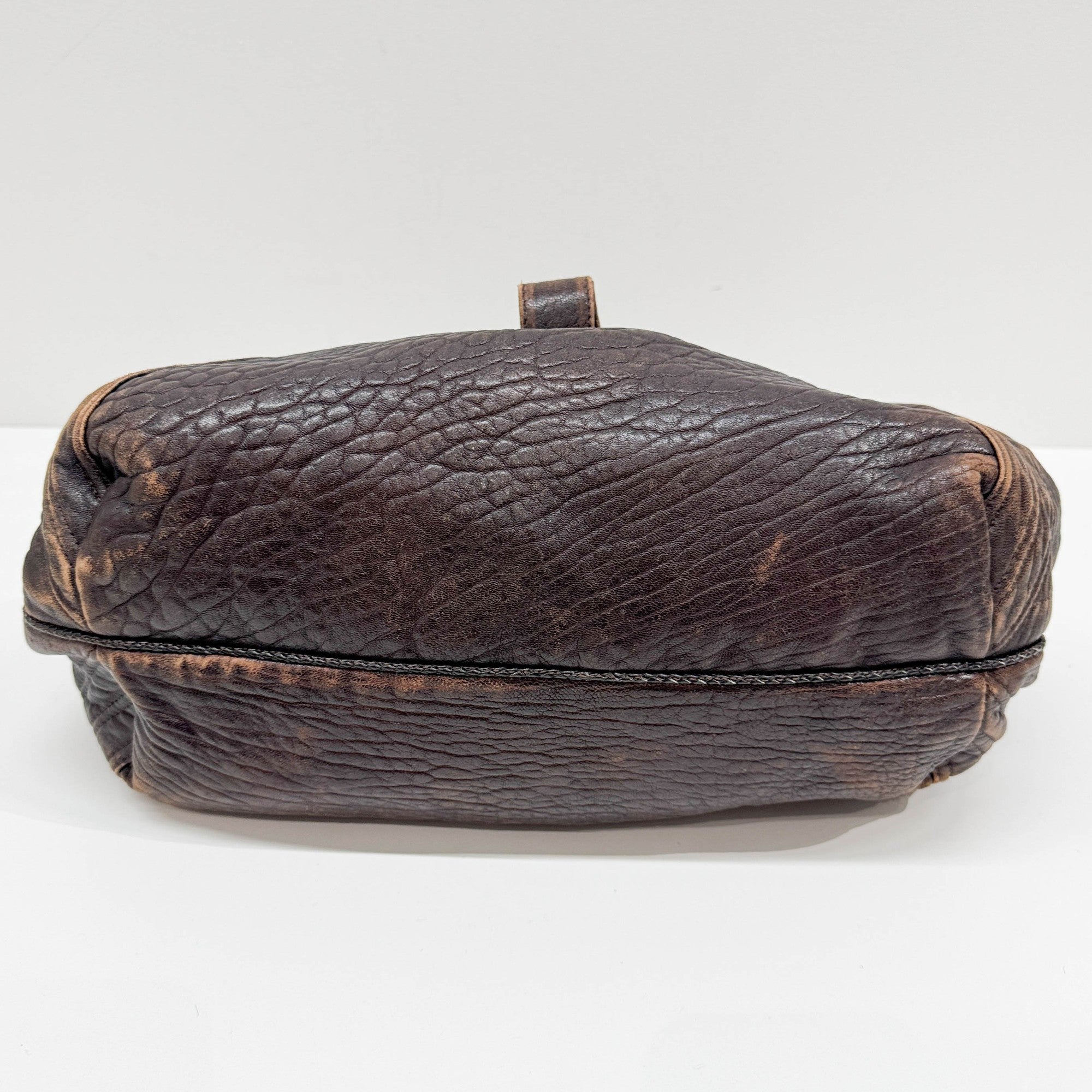 Spy Brown Leather Shoulder Bag