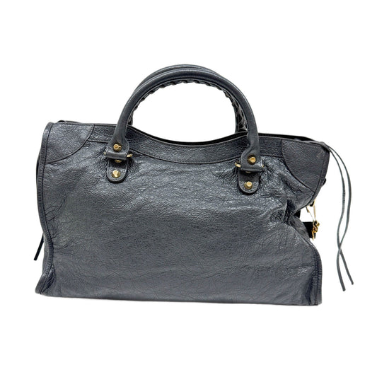 The City Grey Leather Two-Way Bag