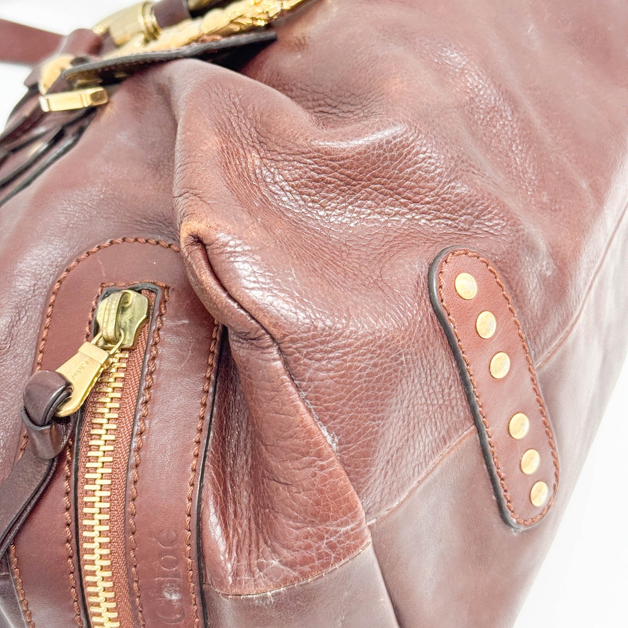 Kerala Brown Leather Hand Bag