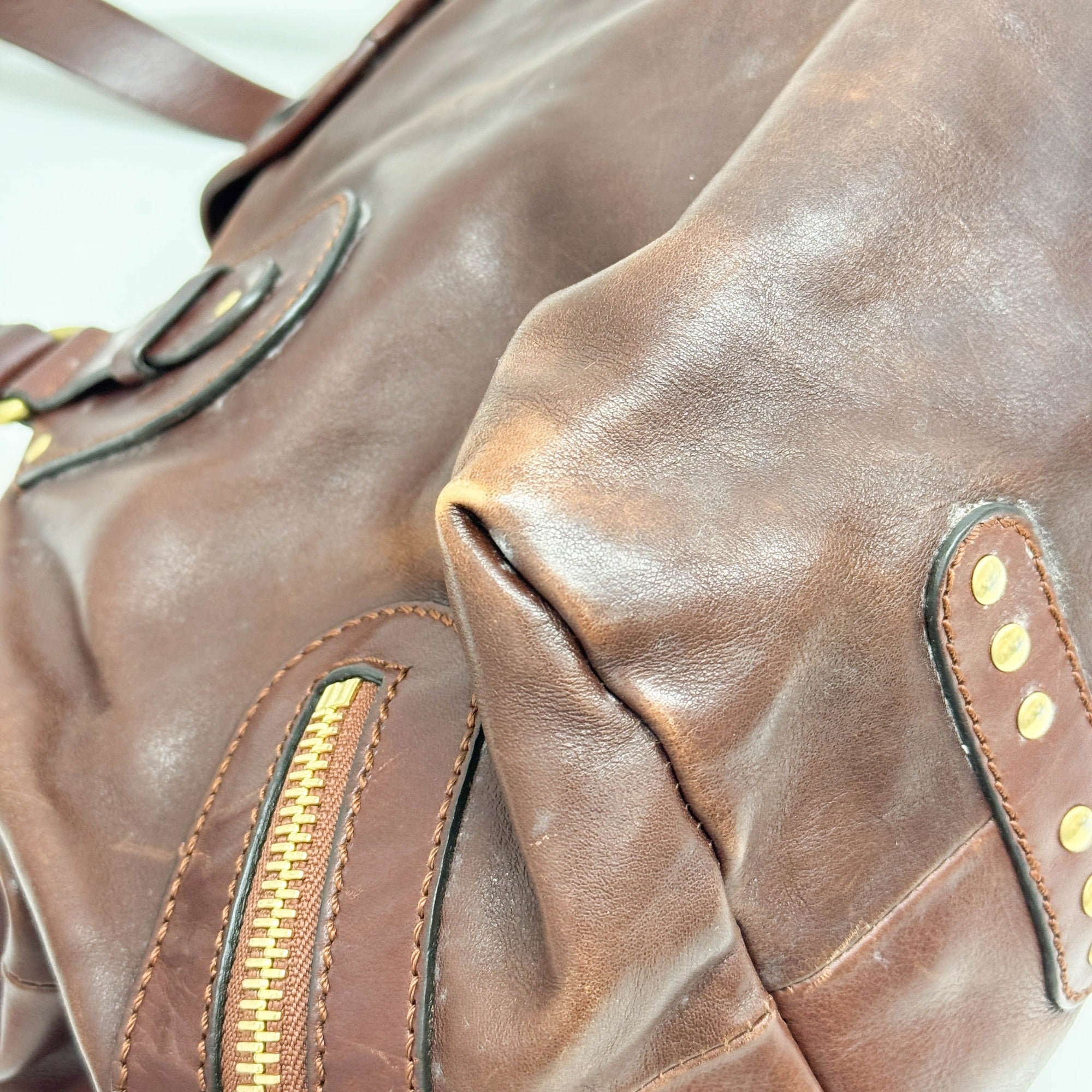 Kerala Brown Leather Hand Bag