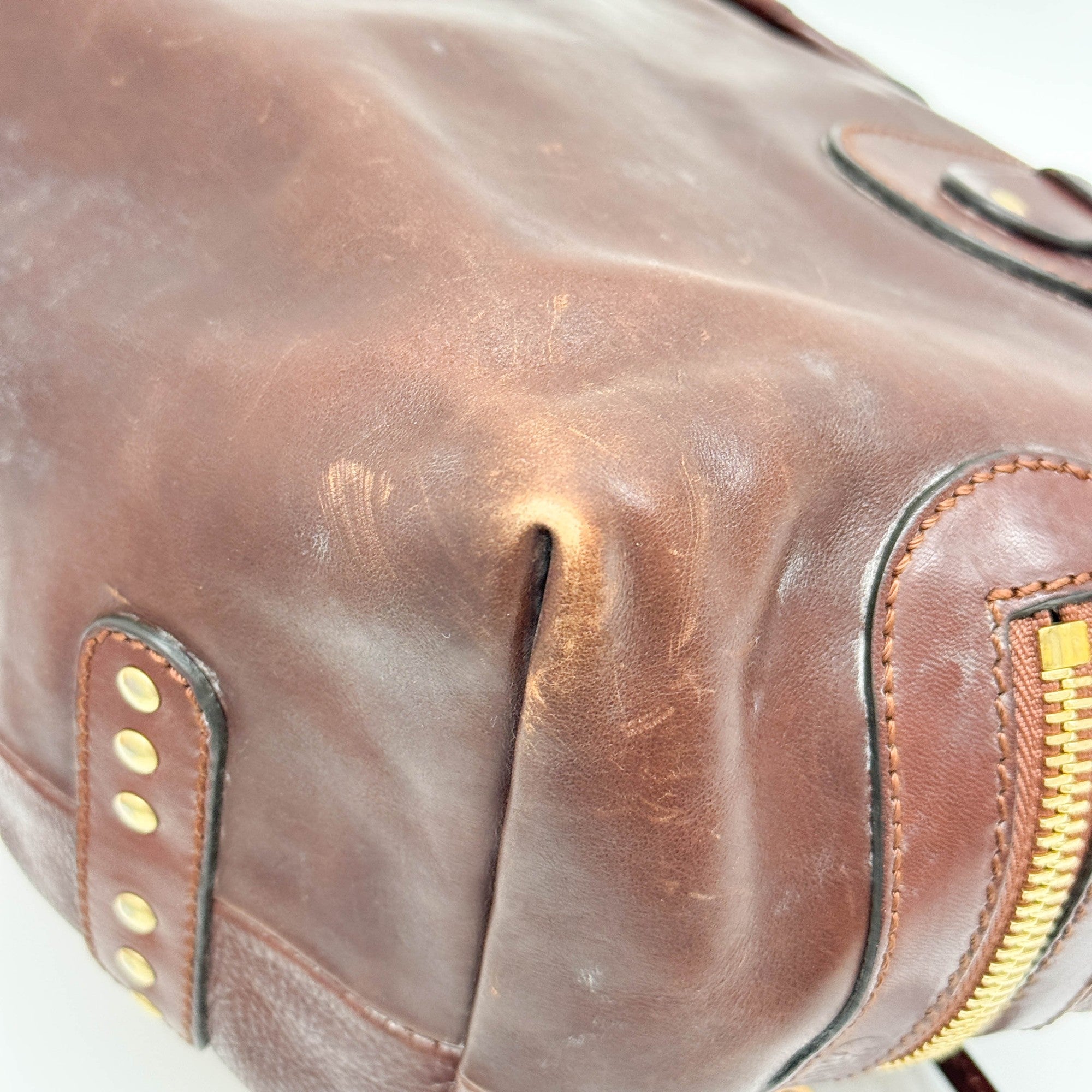 Kerala Brown Leather Hand Bag