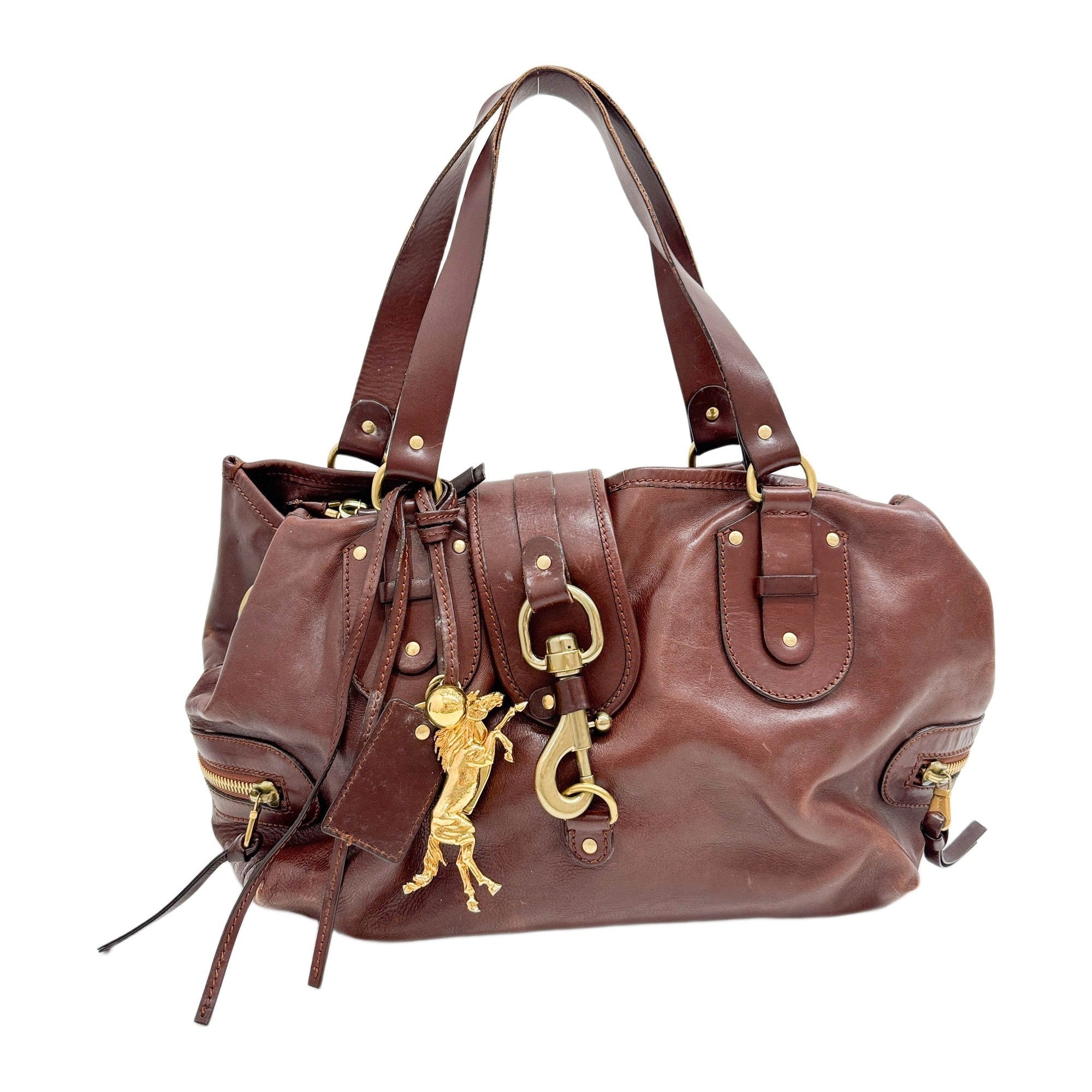 Kerala Brown Leather Hand Bag