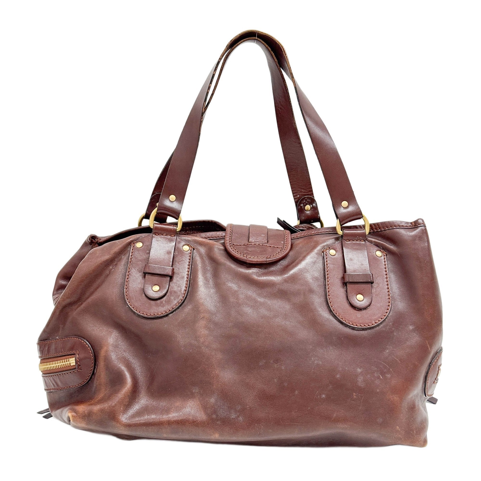 Kerala Brown Leather Hand Bag