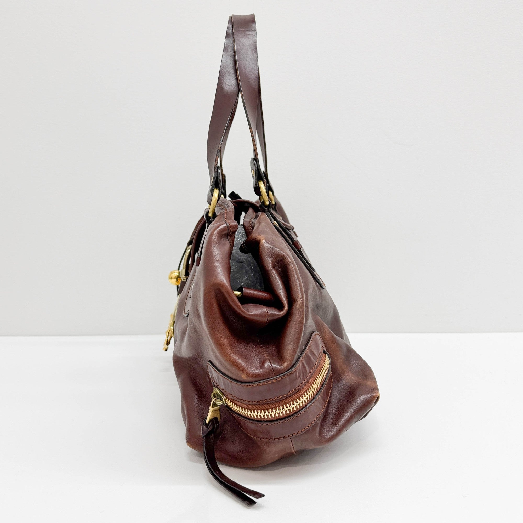 Kerala Brown Leather Hand Bag