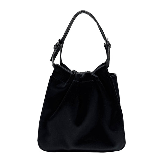 Black Satin Hand Bag
