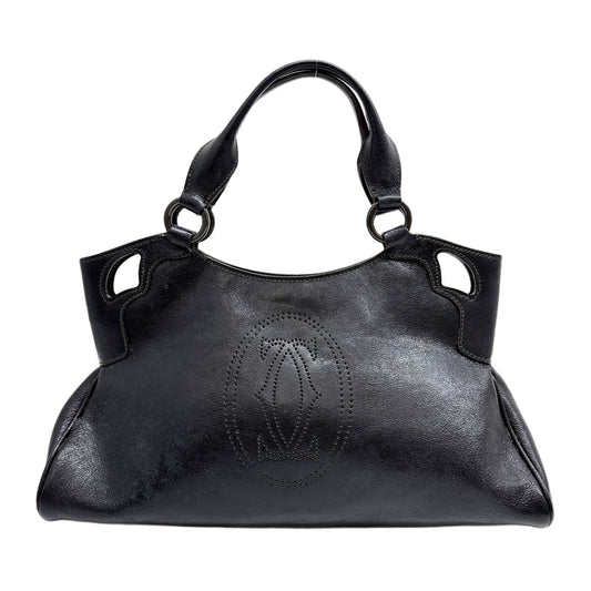 Marcello Black Leather Hand Bag