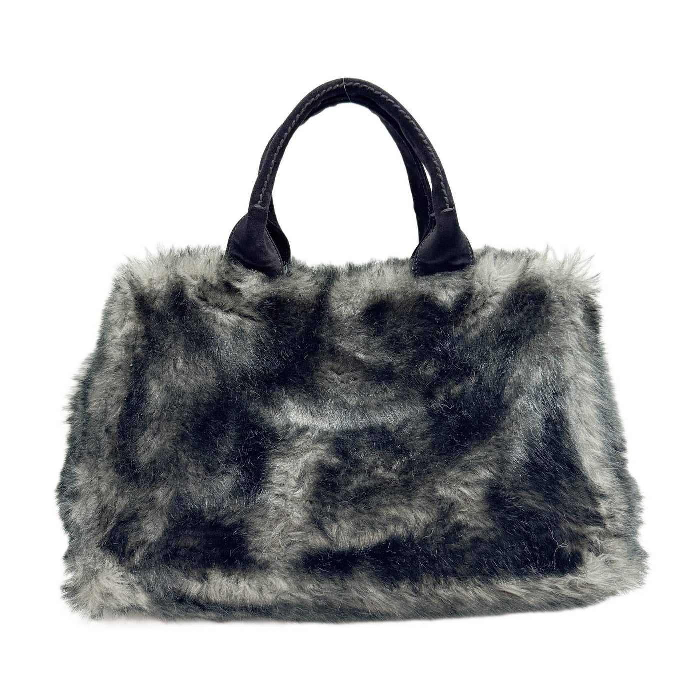 Canapa Gray Fur Hand Bag