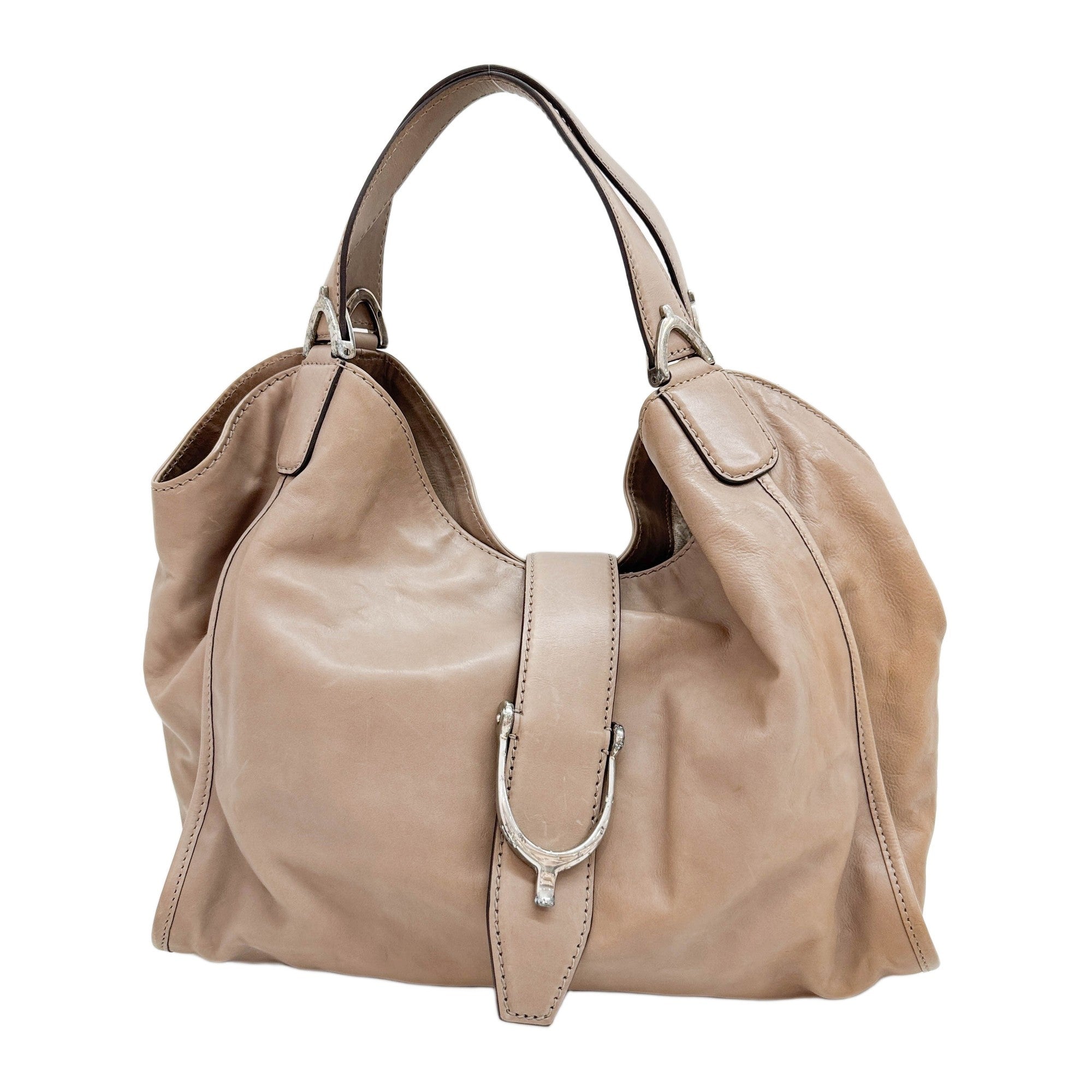 Stirrup Tan Leather Shoulder Bag