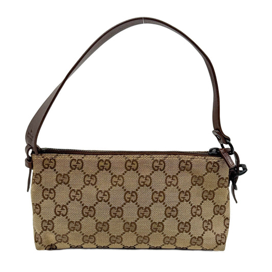 Tan GG Canvas Shoulder Pochette