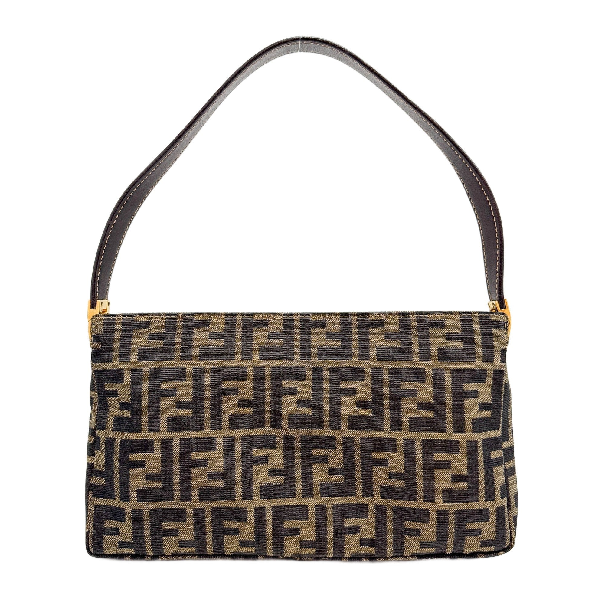 Brown Zucca Canvas Shoulder Bag
