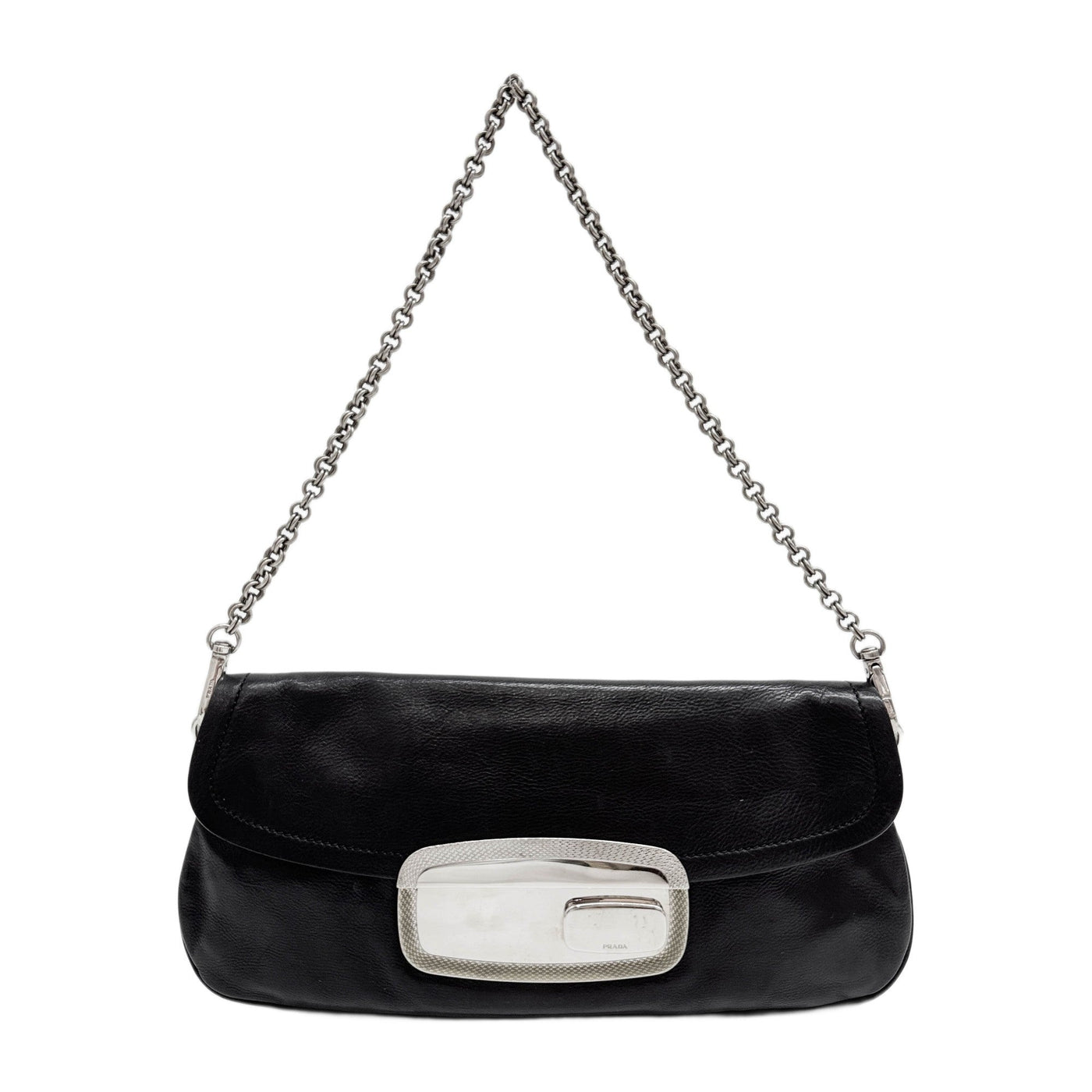 Black Leather Shoulder Bag