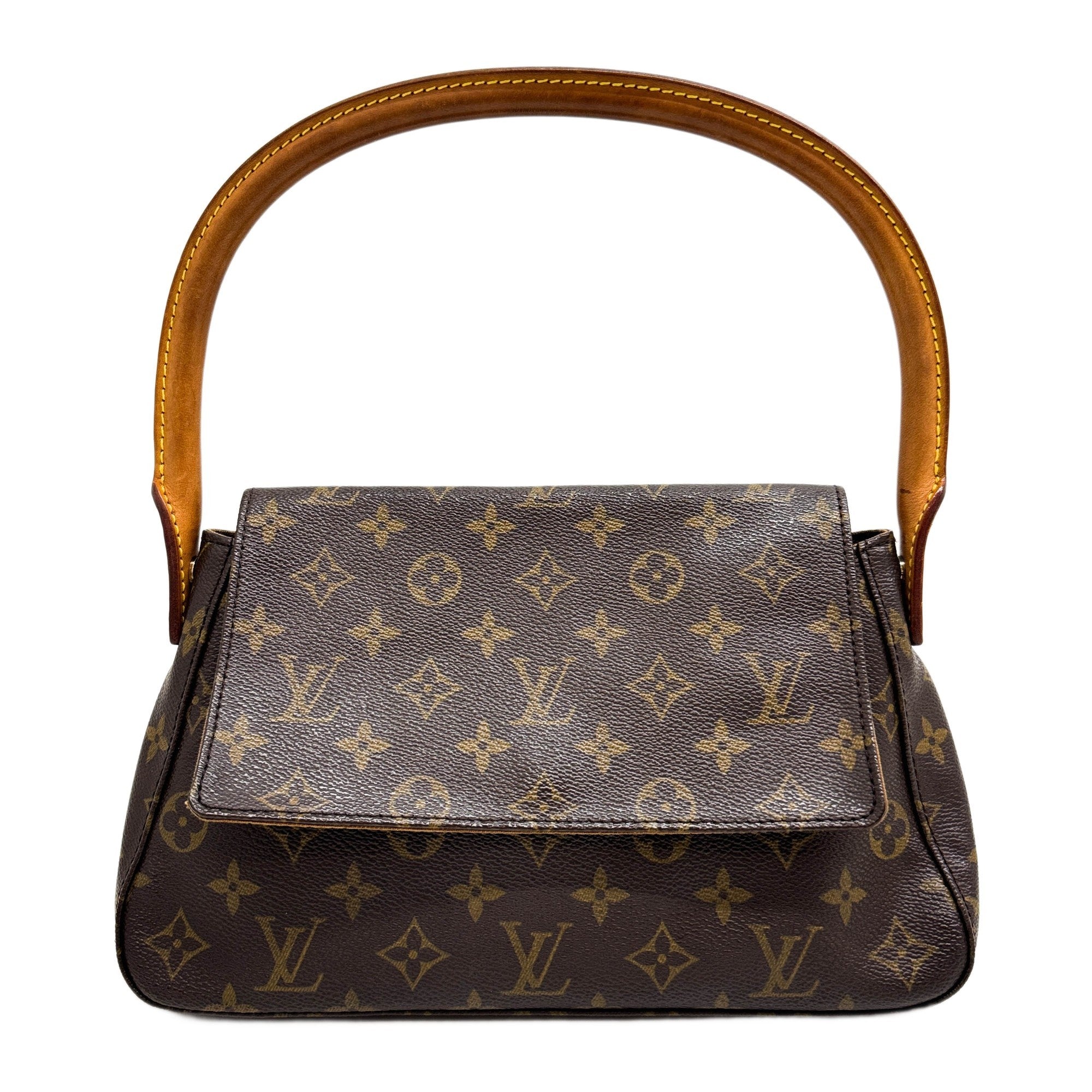 Looping Brown Monogram Canvas Shoulder Bag