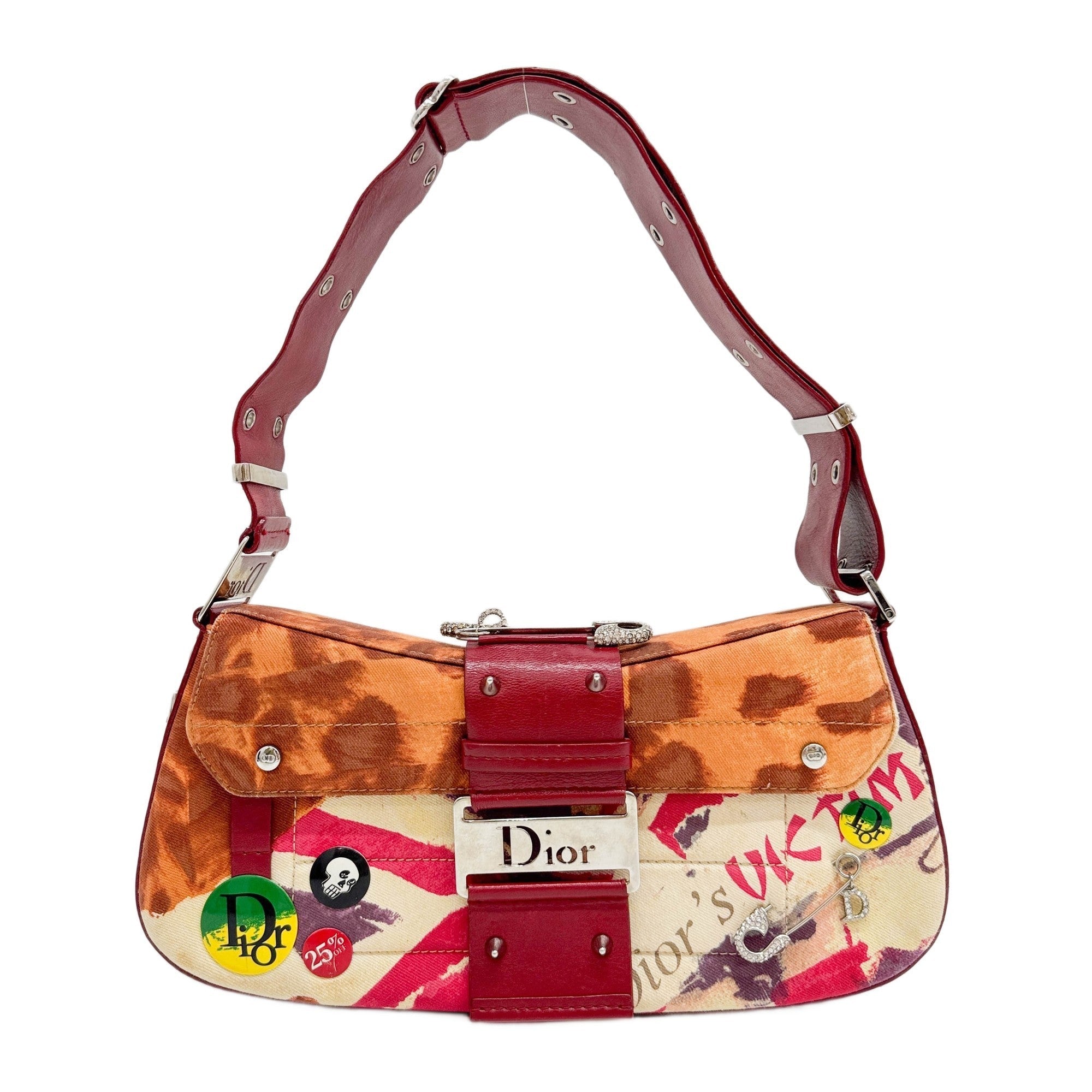 Street Chic Columbus Victim Multicolor Canvas Shoulder Bag