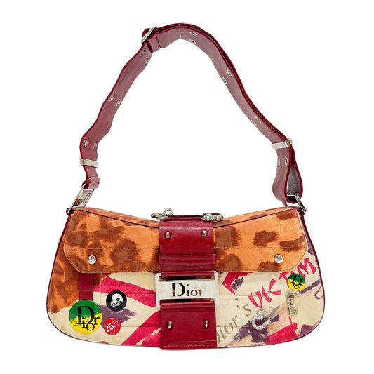 Street Chic Columbus Victim Multicolor Canvas Shoulder Bag