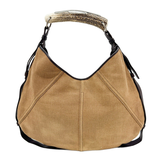 Mombasa Brown Canvas Shoulder Bag