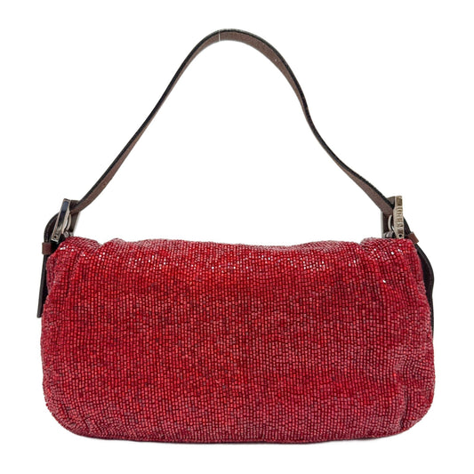 Baguette Red Beads Shoulder Bag