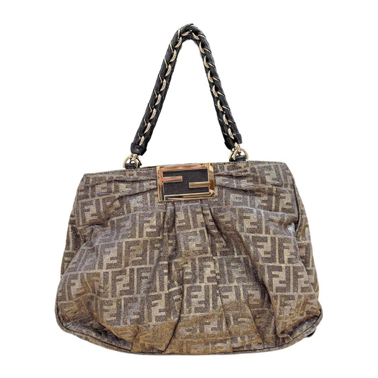 Mia Silver Zucca Canvas Glitter Shoulder Bag