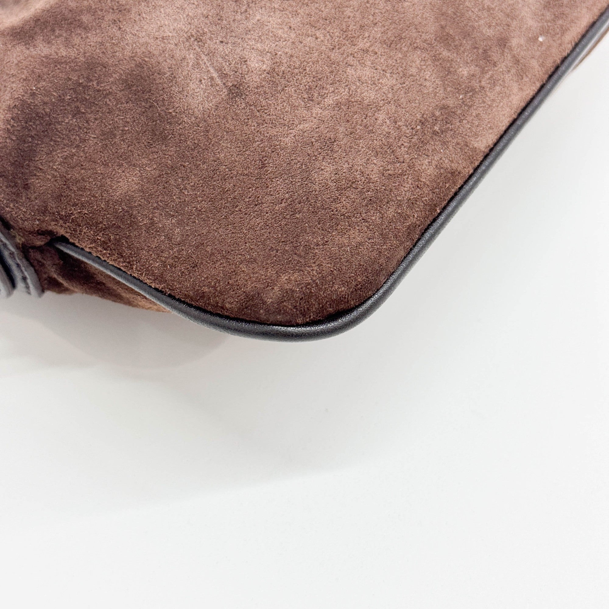 Brown Suede Shoulder Bag