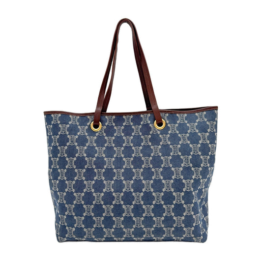 Triomphe Denim Tote Sholder Bag