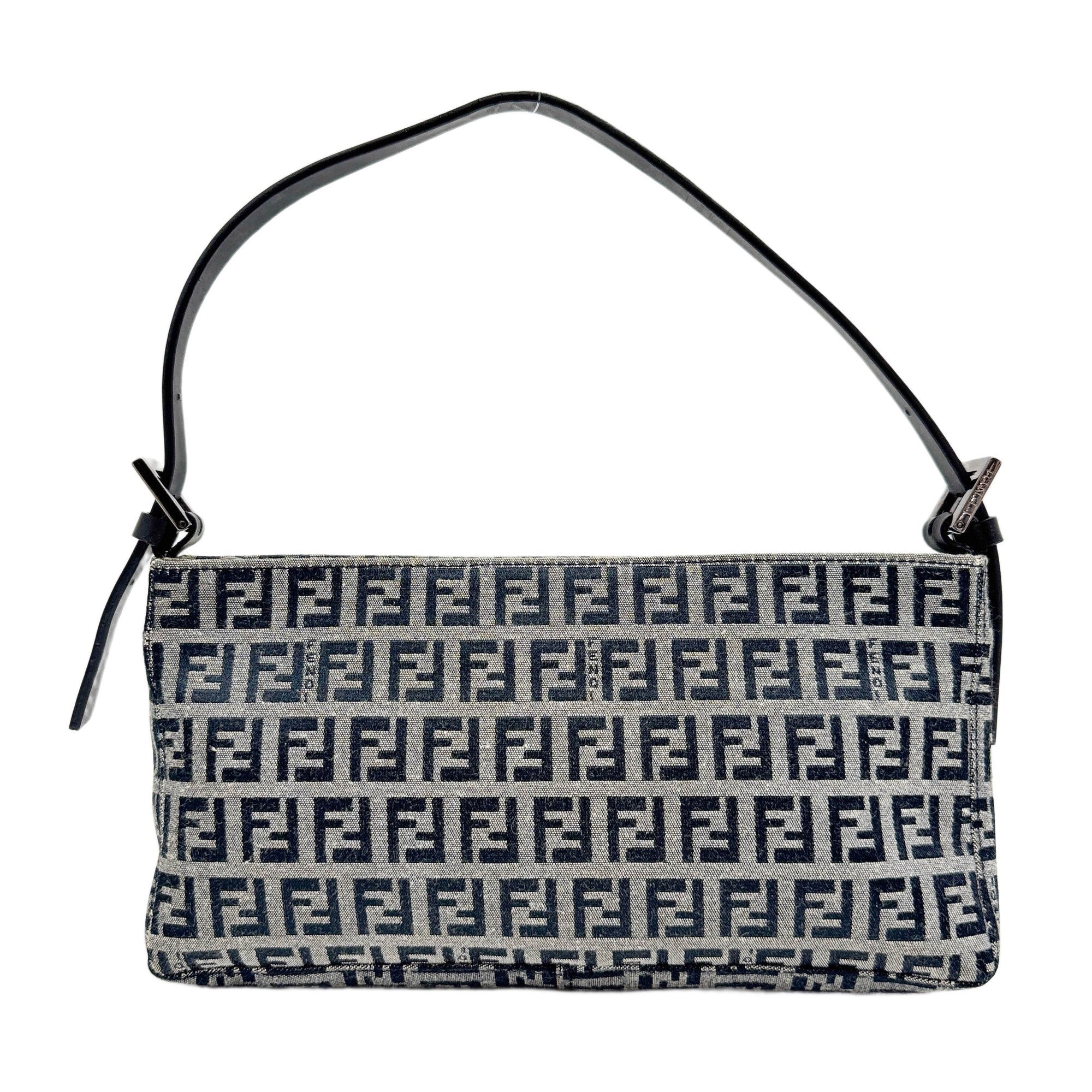 Zucchino Black Canvas Shoulder Bag