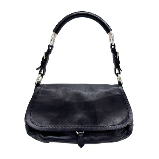 Black Leather Shoulder Bag