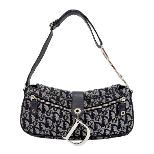Charm Black Trotter Canvas Shoulder Bag