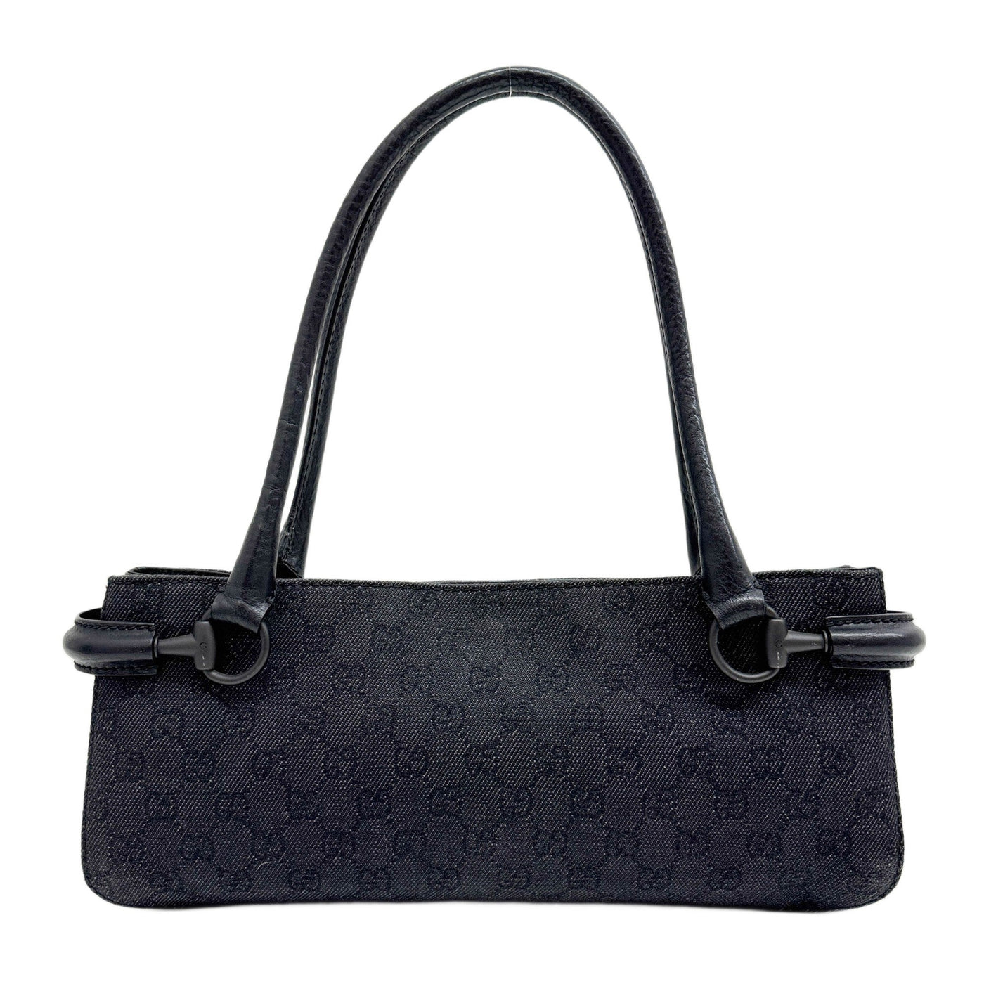 Horsebit Black GG Canvas Shouder Bag