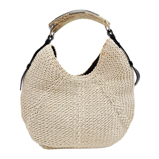 Mombasa White Beige Kinit Shoulder Bag