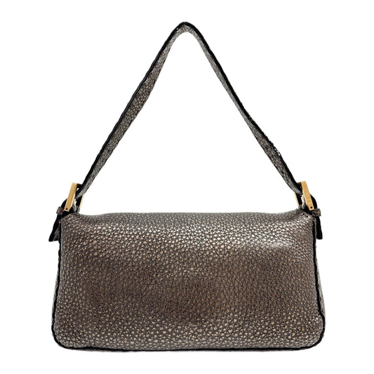 Baguette Bronze Selleria Leather Shoulder Bag