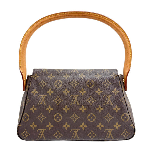 Looping Brown Monogram Canvas Shoulder Bag