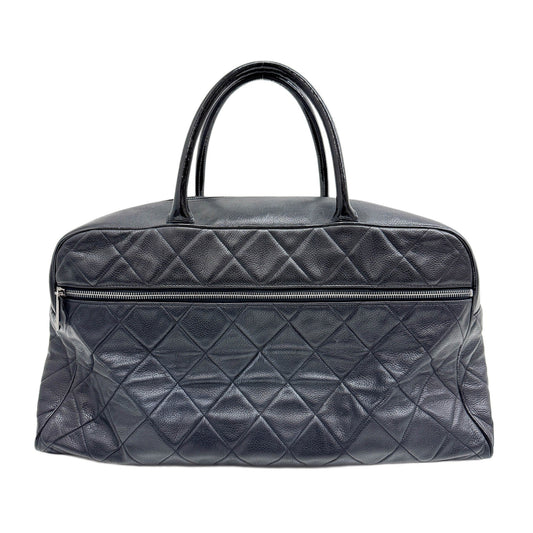 Bowling Black Leather Hand Bag