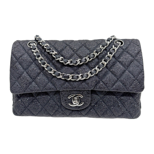 Classic Double Flap 2006-2008 Matelasse Black Leather Shoulder Bag