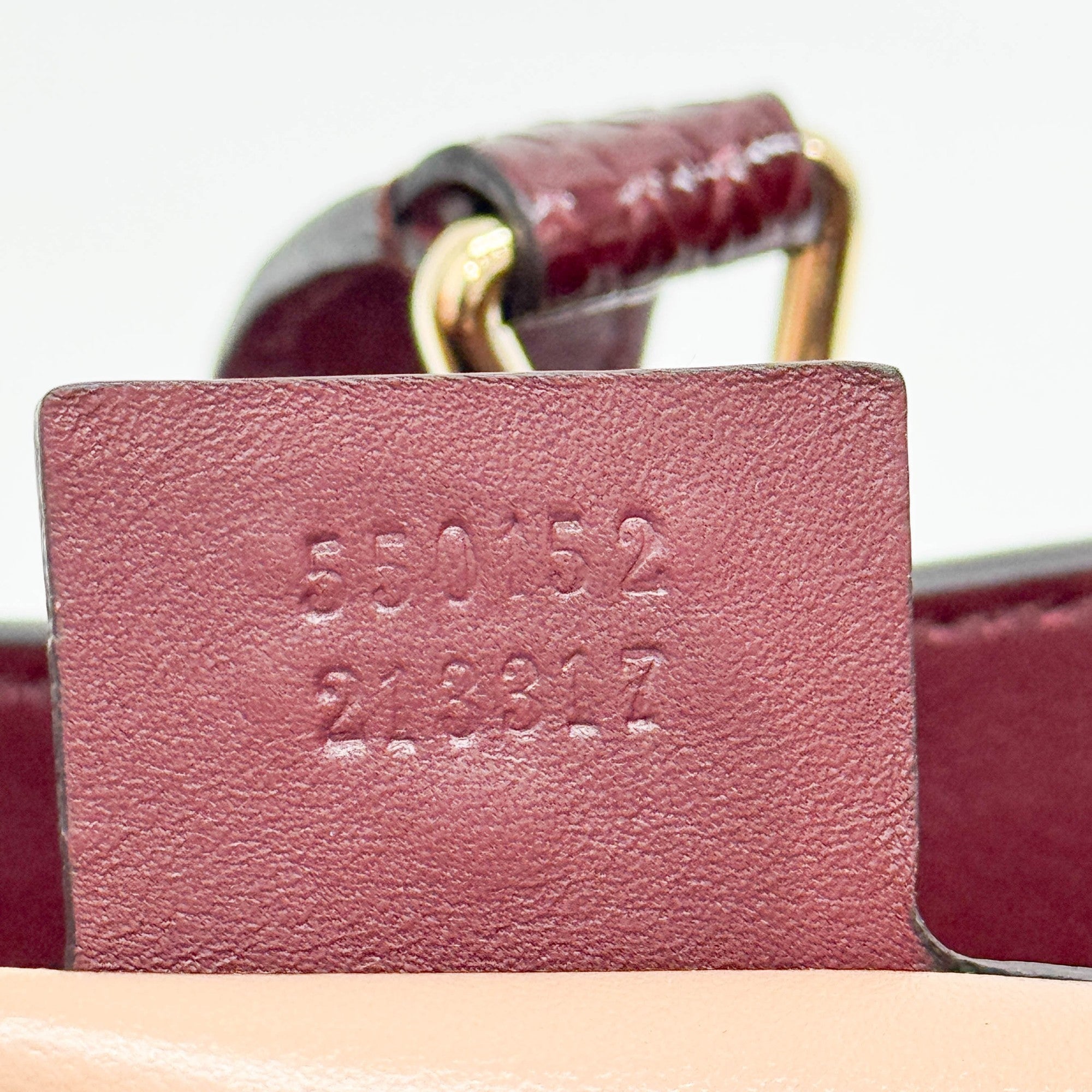 Gucci Jackie Bordeaux Red Python Embossed Leather Shoulder Bag