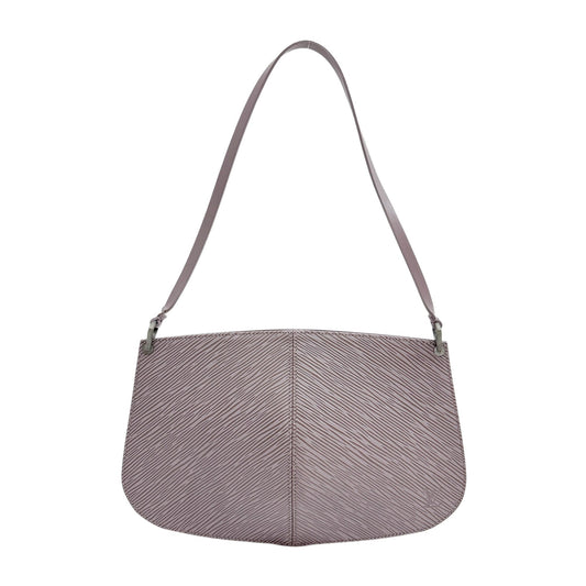 Epi Demi-Lune Lilac Leather Shoulder Bag