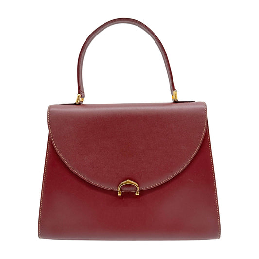 Must Bordeaux Red Leather Hand Bag