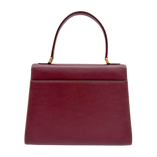 Must Bordeaux Red Leather Hand Bag