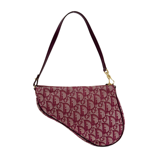 Saddle Vintage Classic Red Trotter Canvas Shoulder Bag