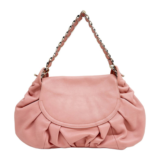 Jazz Club Pink Leather Shoulder Bag