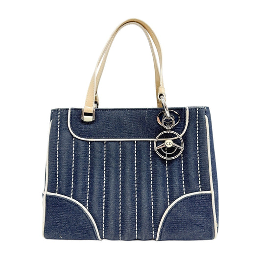 Lady Dior Blue Denim Two Way bag