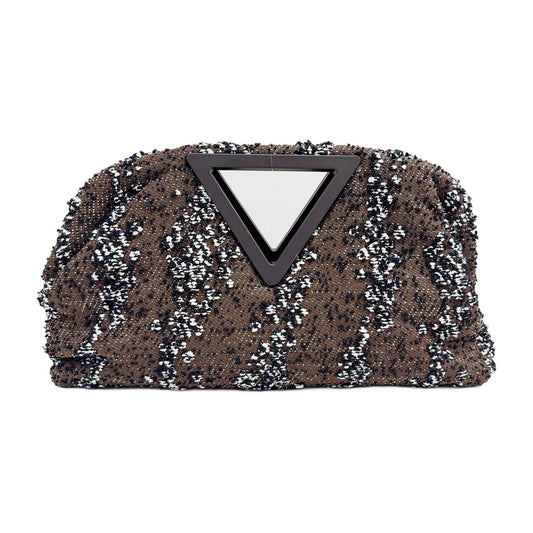 The Point Triangle Brown Handle Bag