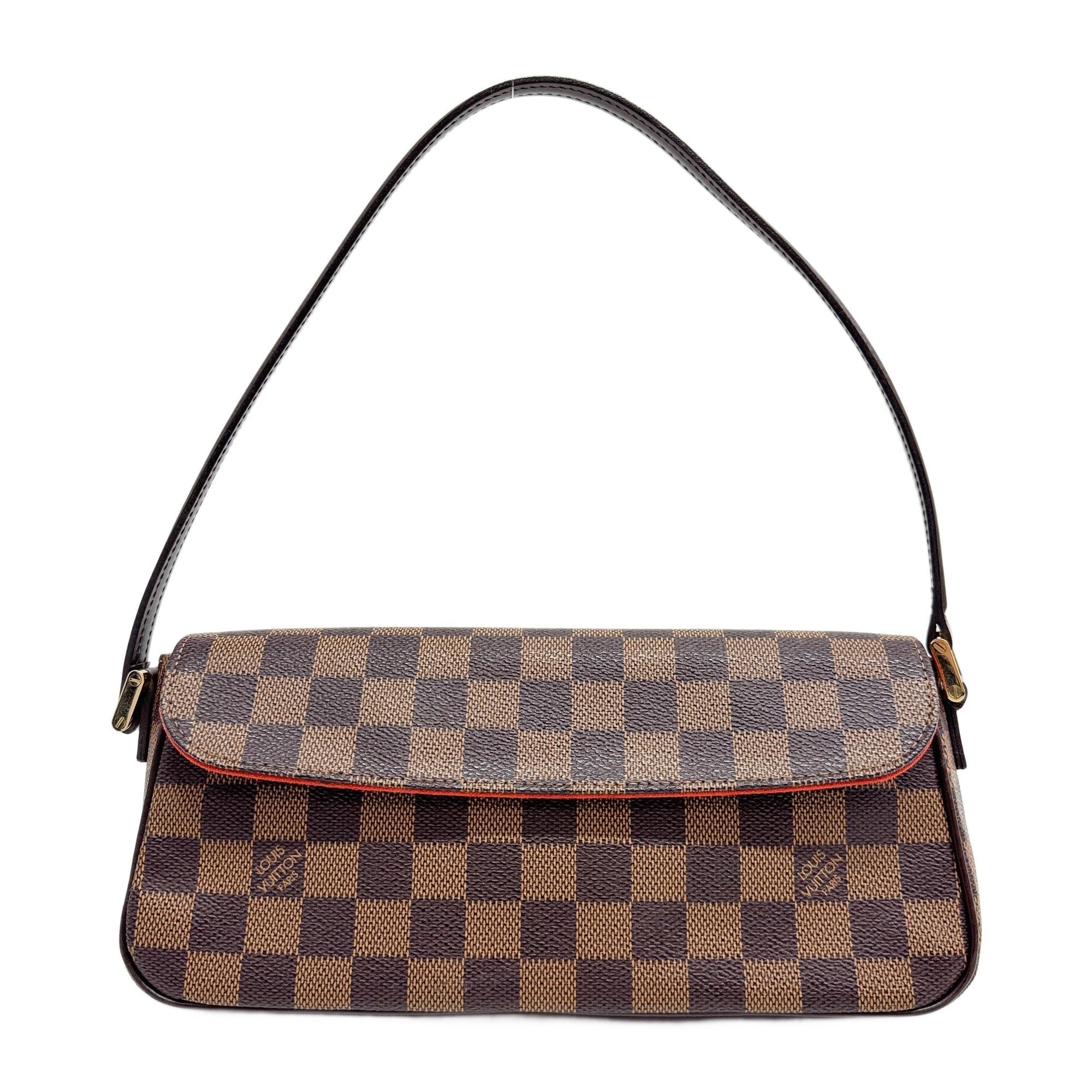 Recolator Damier Brown Canvas Shoulder Bag