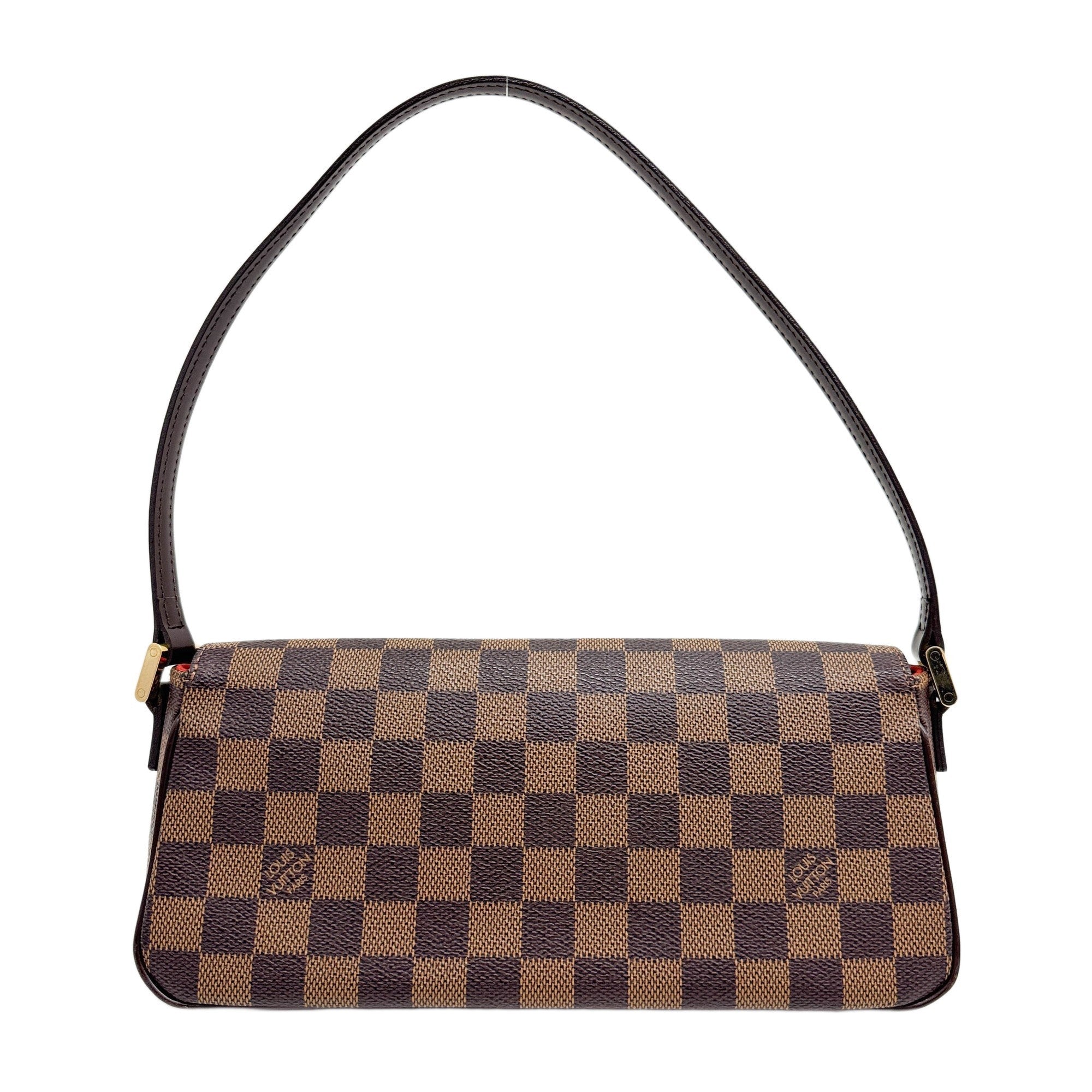 Recolator Damier Brown Canvas Shoulder Bag