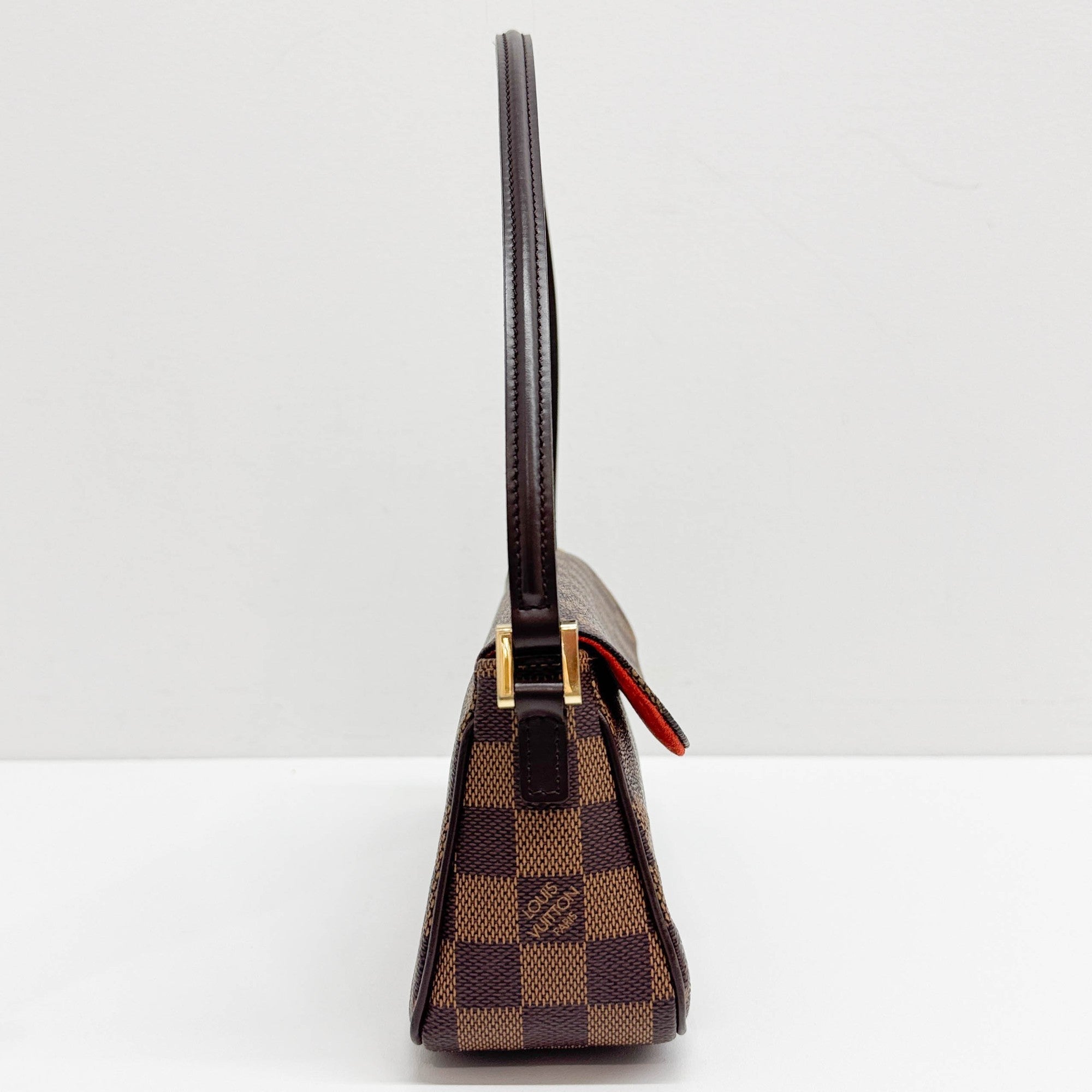 Recolator Damier Brown Canvas Shoulder Bag