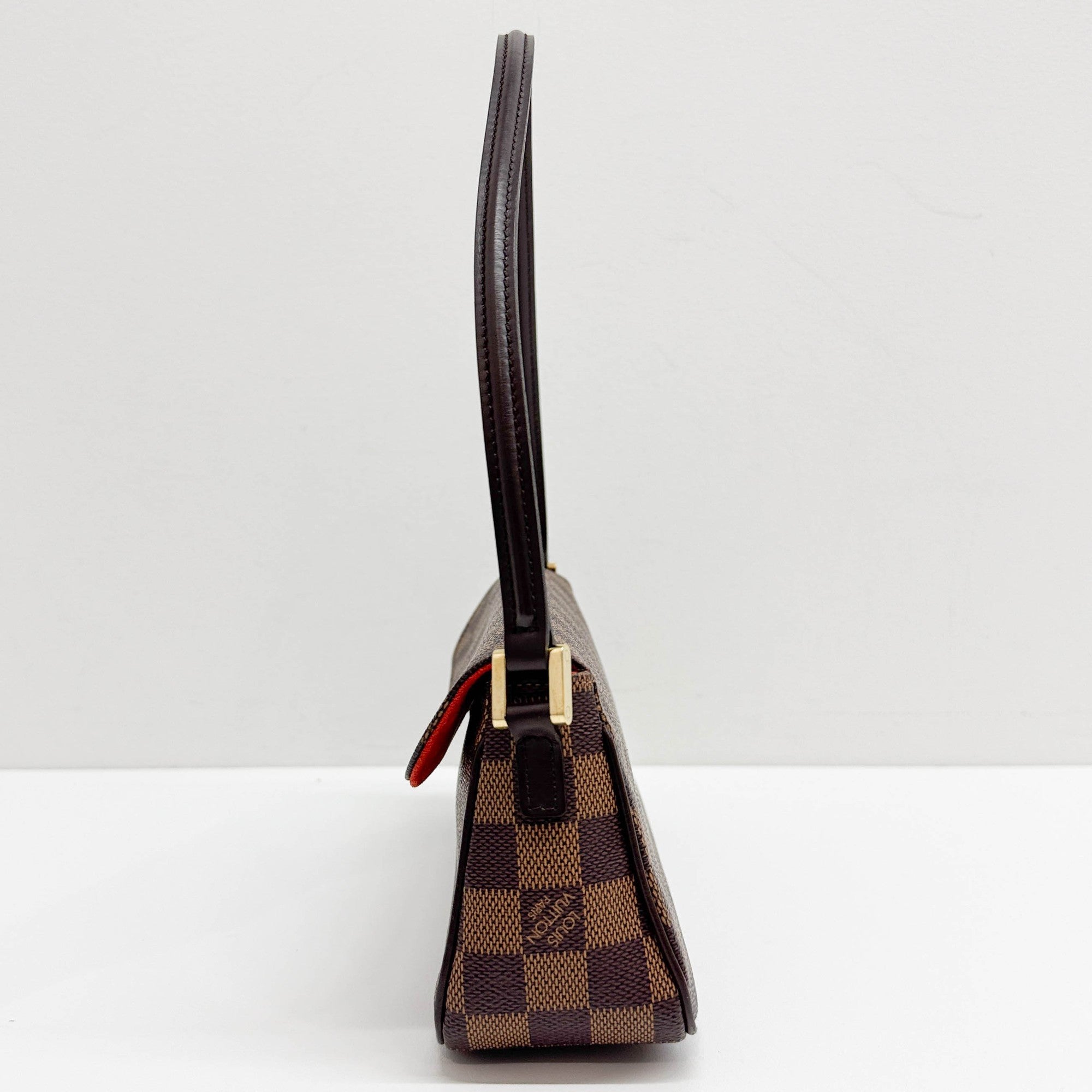 Recolator Damier Brown Canvas Shoulder Bag